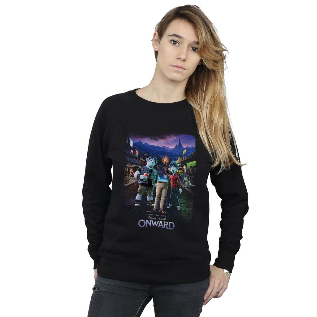 Disney Womens/Ladies Onward Character Poster Sweatshirt