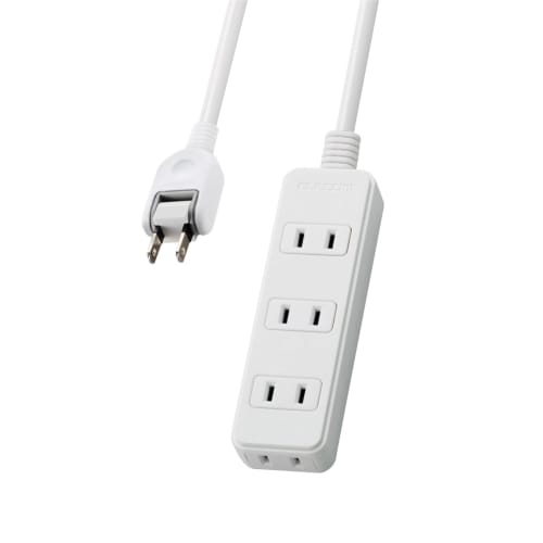 Elecom Удлинитель 4 розетки с 3-метровым шнуром, Белый T-TS02-2430WH