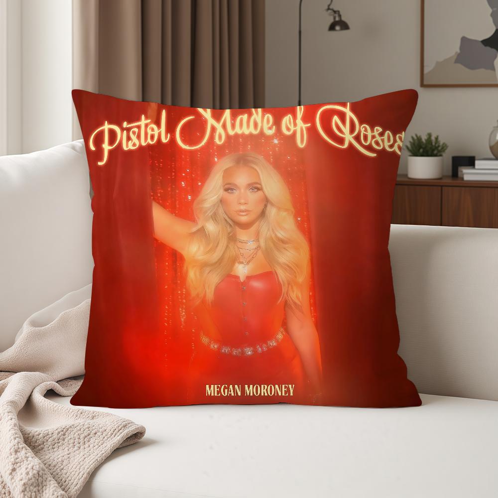 Singer MMegan Moroney Pillow Case Suitable For Bedrooms Living Rooms Cars Home Decoration