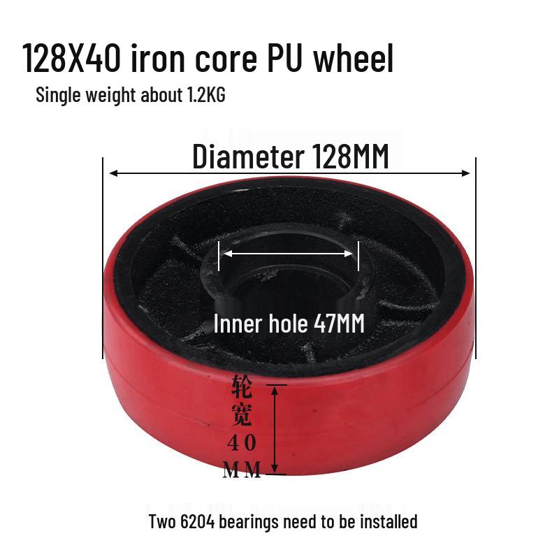 Hydraulic Pallet Truck Nylon Wheels & Iron Core PU Forklift Accessories