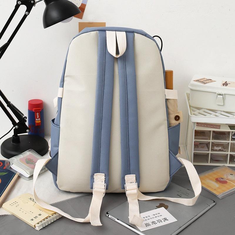 Стильный набор из 5 рюкзаков для девочек-подростков с игрушками-животными и множеством отделений