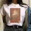 Tarot Cat Print Tshirt Summer Fashion Casual Womens Top Retro Style Graphic T Shirts Tops Harajuku Aesthetic Clothes