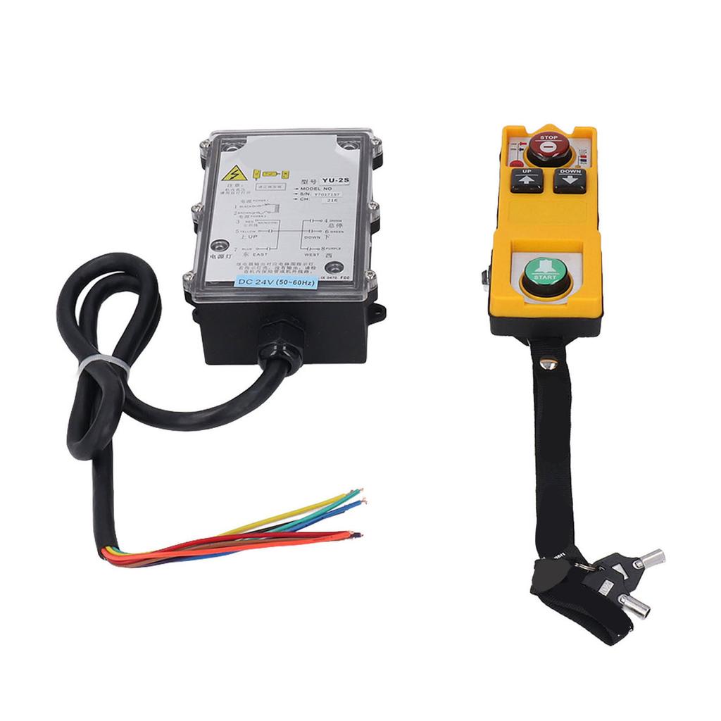 Industrial Wireless Crane Remote Control Waterproof Shockproof Electric Lift Hoist Transmitter and Receiver with Lock