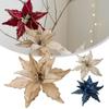 Flower Head Artificial Christmas Flowers Multi-color Xmas Tree Ornaments  Party Supplies