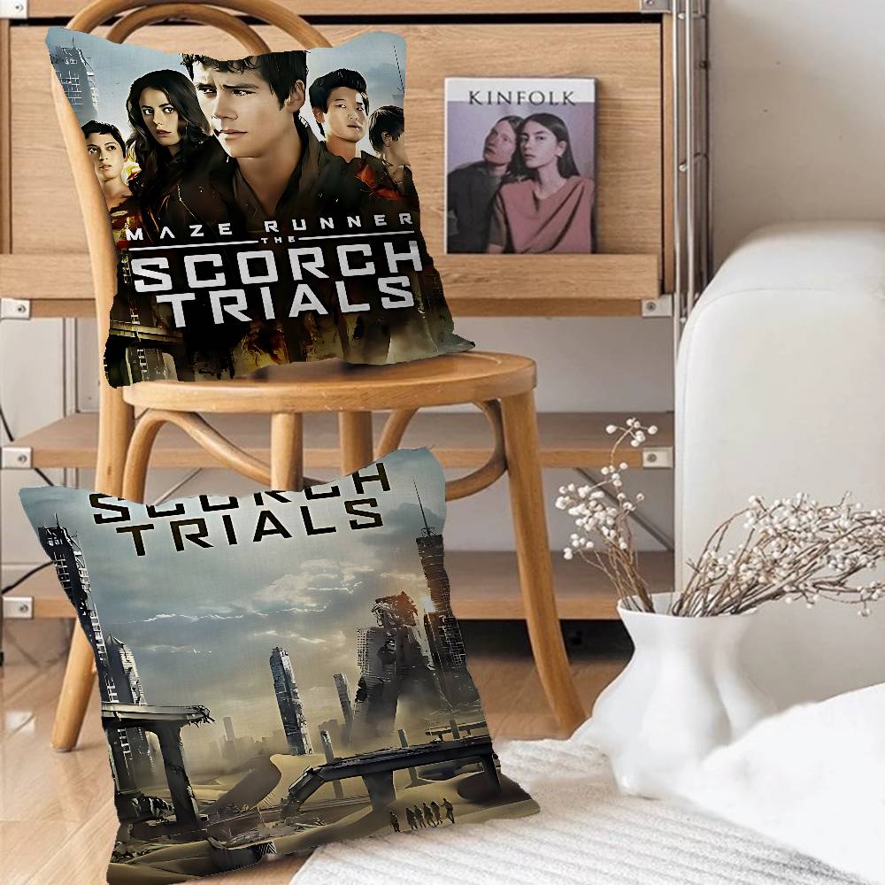 MovieS-T-Бегущий в лабиринте Наволочка Съемная Моющаяся Наволочка для подушки – Всесезонный Мягкий Лен