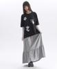 AMBLER See-Through Flower Embroidered Short Sleeve T-Shirt As1305 (Black)