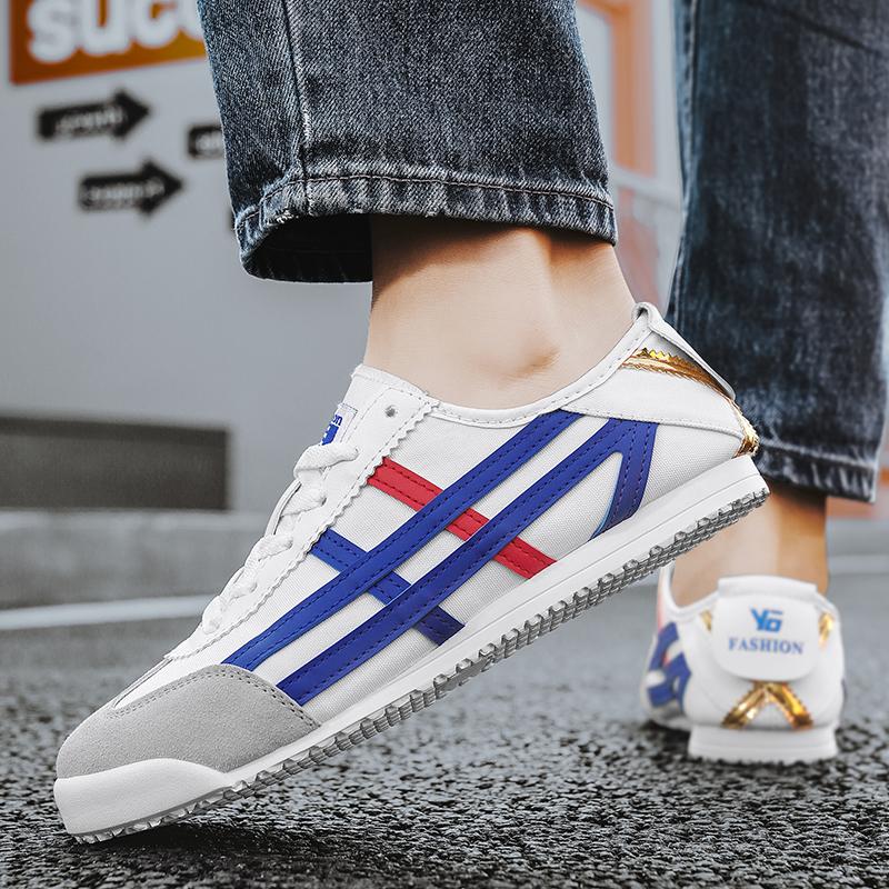 Новая мужская обувь Форрест Гамп Универсальные маленькие белые кроссовки Мужская ретро мода в стиле athleisure Трендовые слипоны на одной подошве tênis