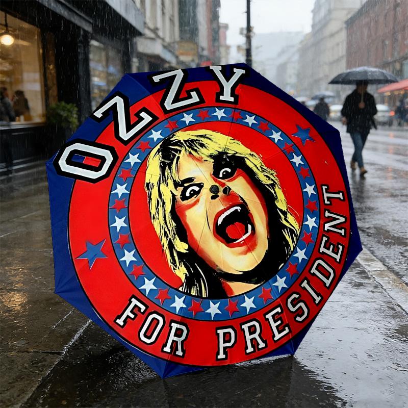 Ozzy Президент 8 ребер 3 сложения Черный клей Защита от УФ-лучей Зонт Защита от солнца Водонепроницаемый Компактный складной зонт Для путешествий Ежедневное использование C923858