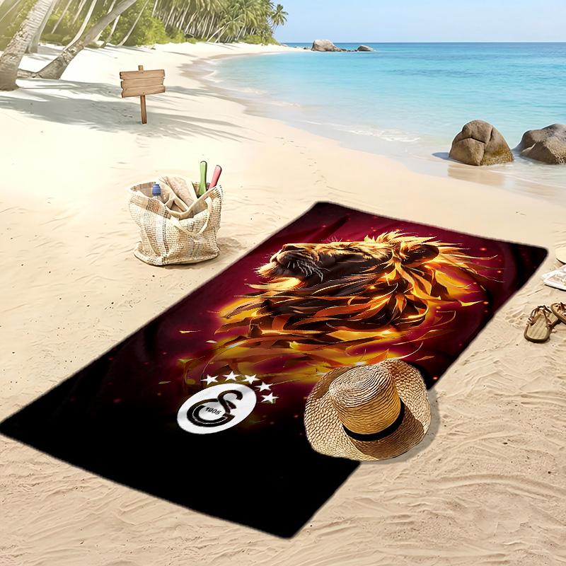 Galatasaray Printed Beach Towel Quick Dry Soft TowelPortable Large Rectangular Beach Blanket for Travel Swimming Pool