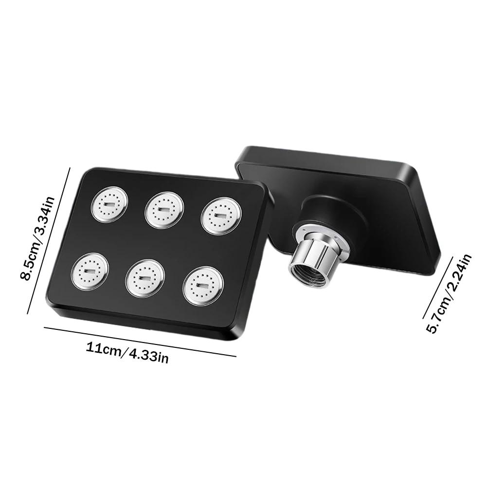 Душевая насадка высокого давления, вращающаяся на 360°, водосберегающая насадка для душа, смеситель для дождя, запасные части для душевой системы, аксессуары для ванны