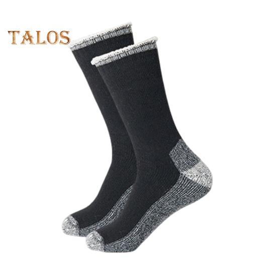 1 пара зимних носков унисекс, шерстяные носки средней длины для походов, спорта, машинной стирки, влагоотводящие, сохраняющие тепло, нескользящие, повседневные чулки