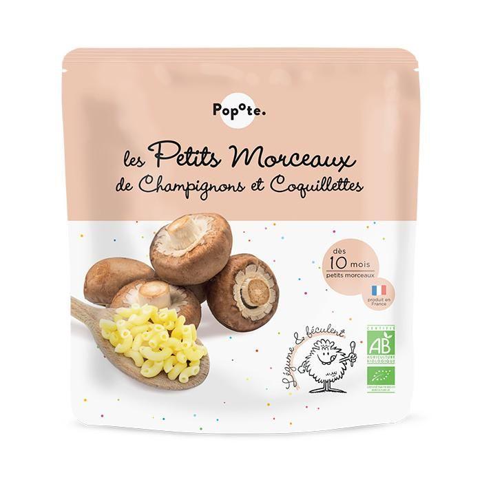 Popote Les Petits Morceaux Champignons Coquillettes 190g