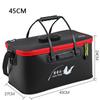 Foldable Wear-resistant Waterproof EVA Fishing Barrel Fishing Box Tools Box Optional Rechargeable Oxygen Pump 30cm/35cm/40cm/45cm/50cm Size Choices