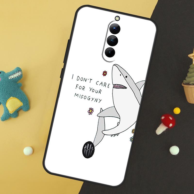Мультяшный чехол-акула для ZTE Nubia Red Magic 8 8S 9 Pro Plus RedMagic 6 7 Pro 6S 7S Pro 5S 6R 5G Задняя крышка
