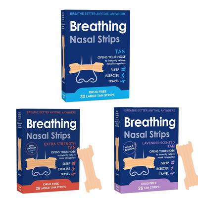 Носовые полоски Breathe Right, Экстра сила, Носовые полоски, Помогают остановить храп, Решение от храпа без лекарств