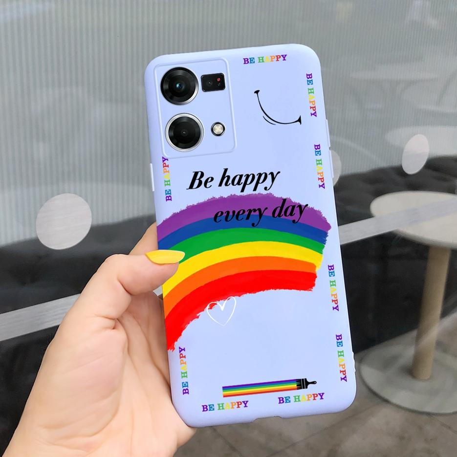 Чехол для Oppo Reno7 4G CPH2363 Oppo F21 Pro 2022 Красивый Чехол с Рисунком Мягкий ТПУ Чехол для Телефона Для Oppo Reno 7 F21 Pro Задняя Крышка