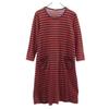 Border Long Sleeve One Piece S Red Series Women Used