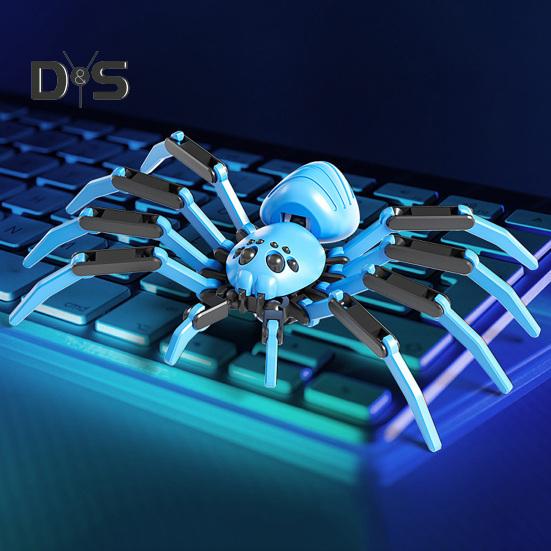 3D красочная гигантская фигурка паука с подвижными суставами, модель паука, реалистичное украшение для животных, обучающая игрушка для сборки паука, настольное украшение