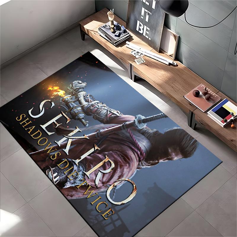 Title: Samurai Warrior Design Rug Non-slip rug suitable for living room and bedroom sofas.