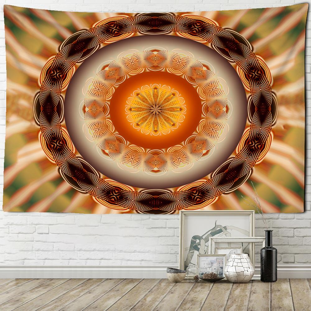 Красочный гобелен с мандалой, настенный гобелен в богемном стиле, психоделический колдовство, тапиз, хиппи, домашний декор