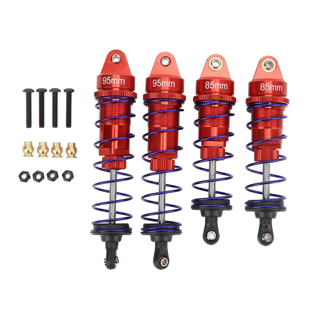 RC Shock Absorber Front Rear Aluminum Alloy Upgrade Parts RC Spring Damper for HSP for Traxxas 1 10 RC Car Red