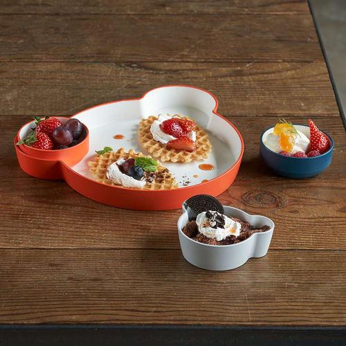 tak KIDS DISH Bowl, Standard SS, JTN-0123-GY (Gray)