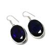 Amazing Blue Sapphire Gemstone Earrings, 925 Sterling Silver Earring, Handmade Boho Silver Jewelry Dangle Earrings, Party Wear Gifts