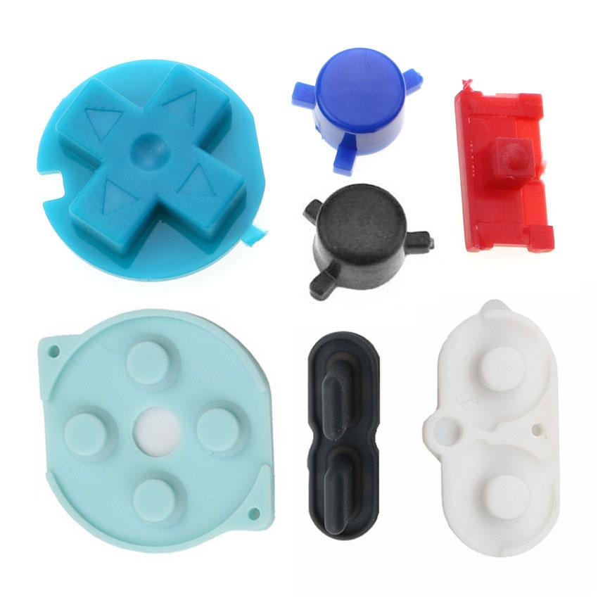 JCD For Nintend Gameboy Pocket Rubber Conductive Buttons A B D Pads Power On Off Buttons Keypads For GBP