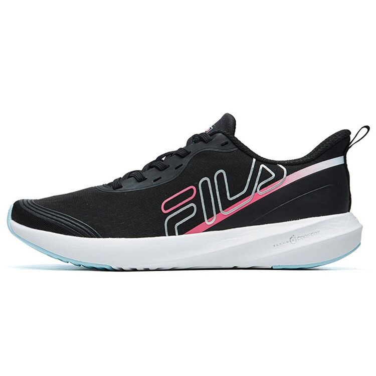 Fila Athletics Vola Run Round Toe Lace-Up Low-Top Running Shoes Women Sneaker Black A12W122204FBK