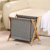 Cotton Linen Japanese Clothes Hamper Foldable Dirty Clothes Organizer Laundry Basket  Closet