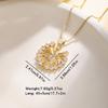 Nidin Fashion Ballerina Pendant Necklace Zircon Inlaid Ballet Dancer Clavicle Chain Cute Jewelry For Girls Women Birthday Gifts
