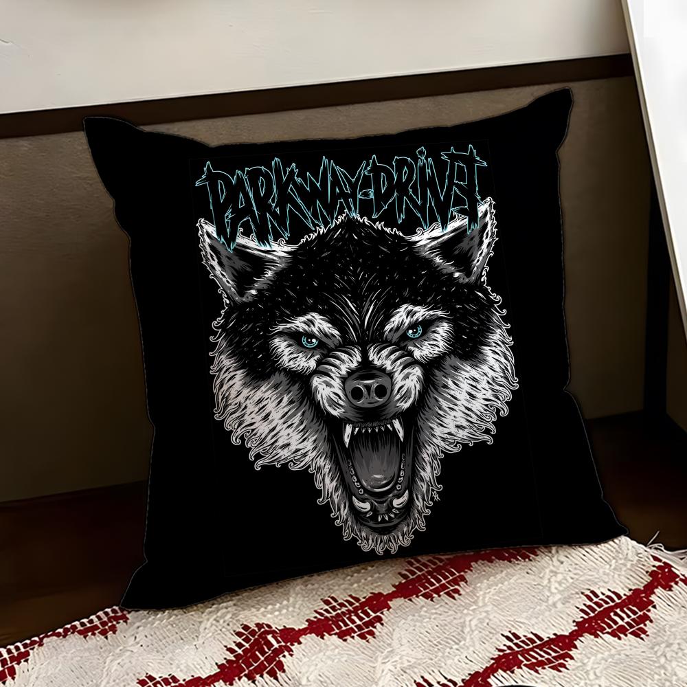 Parkway DDrive Band Cushion Cover Reversible Soft Durable Pillow Cover Home Car MultiScene Use for Daily Comfort