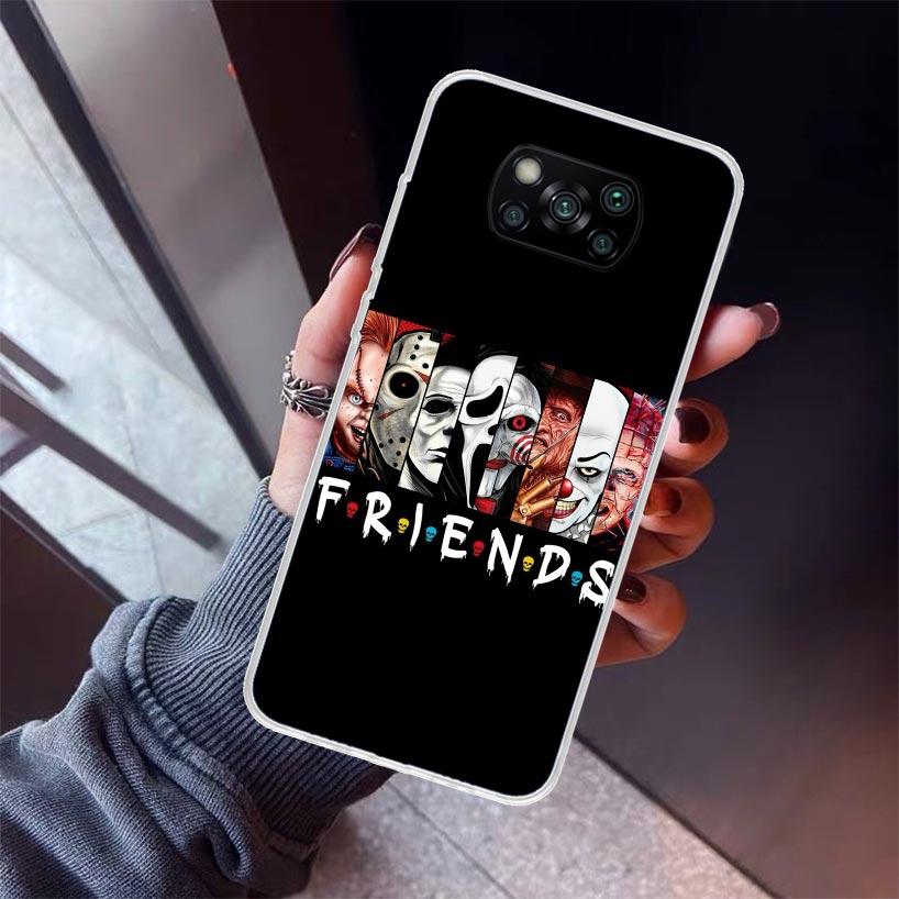 Horror Movie Terrifier Phone Case For Xiaomi Poco X7 X6 X5 Pro F7 Ultra Redmi 15C 15 13 13C 12 12C 10 10A 10C 9 9A 9C 9T Shell P