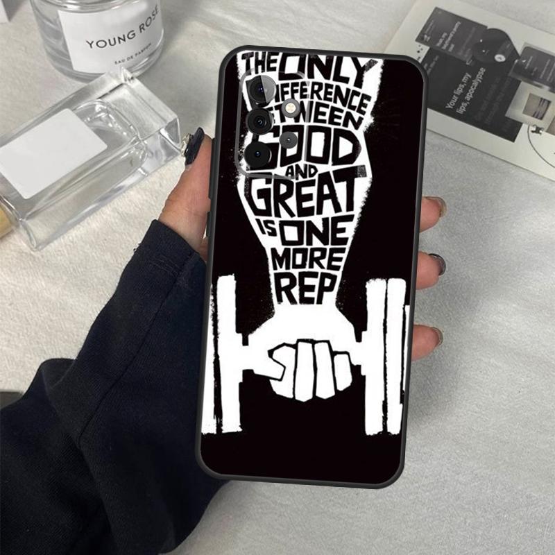 Чехол для телефона для бодибилдинга, тренажерного зала, фитнеса для Samsung Galaxy A34 A54 A14 A13 A23 A33 A53 A73 A52 A42 A32 A22 A12 A51 A71