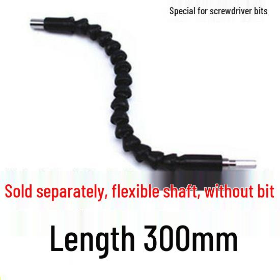 Universal Flexible Shaft Electric Screwdriver with Magnetic Double-Headed Cross Bits