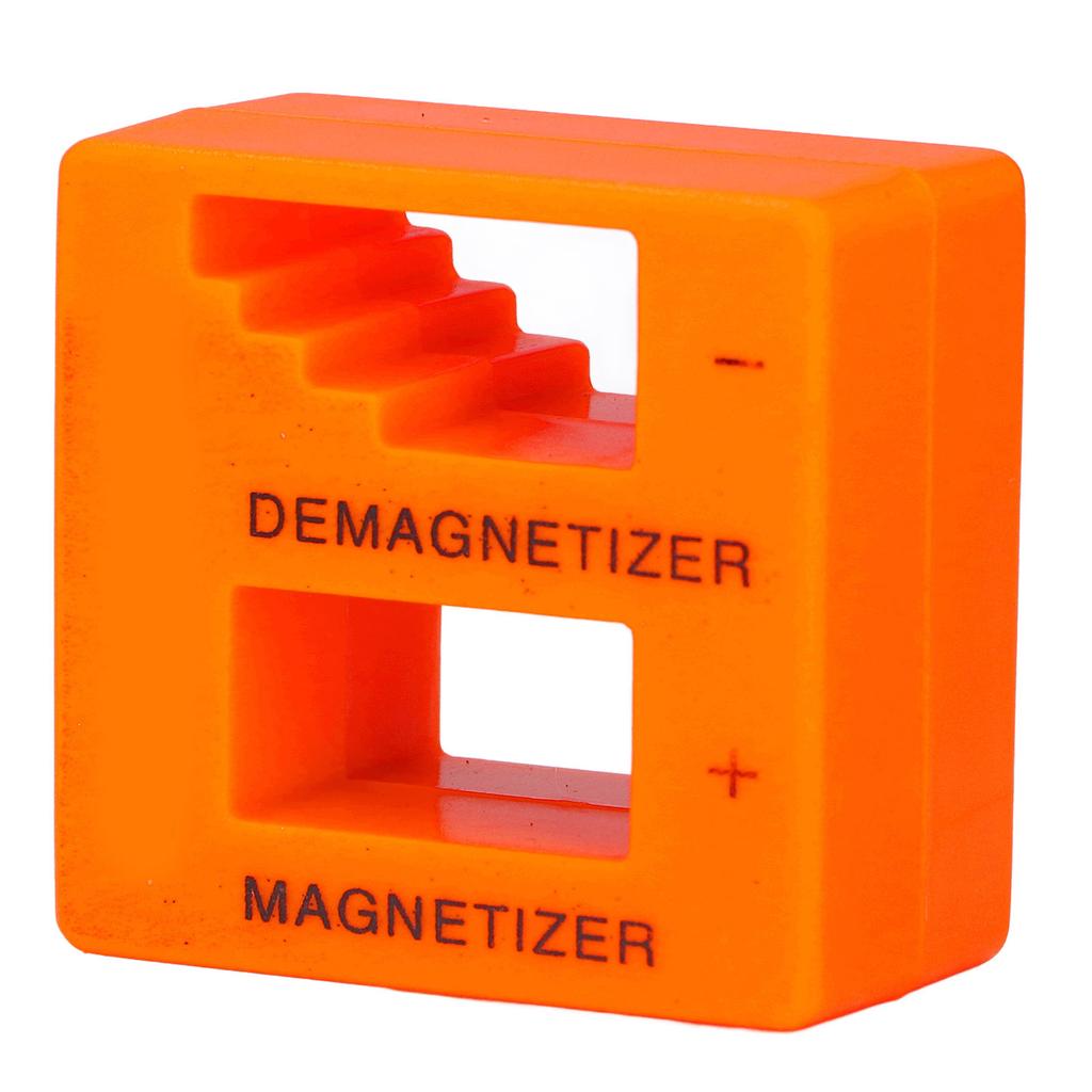 Magnetizer Demagnetizer ABS Portable Tool for Screwdriver Bit Screw Nut Tweezers Orange