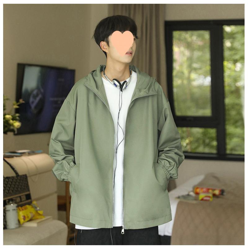 Новая куртка с капюшоном мужская ветрозащитная и водонепроницаемая куртка пара свободная трендовая тонкая куртка-кардиган