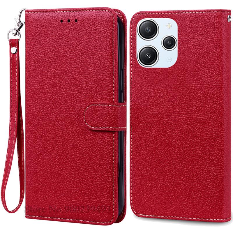 Для Xiaomi Redmi 12 Чехол Силиконовый Кожаный Чехол-книжка с кошельком Для Redmi 12 4G Чехол Защитник Чехол для телефона для Redmi 12 5G Coque Funda
