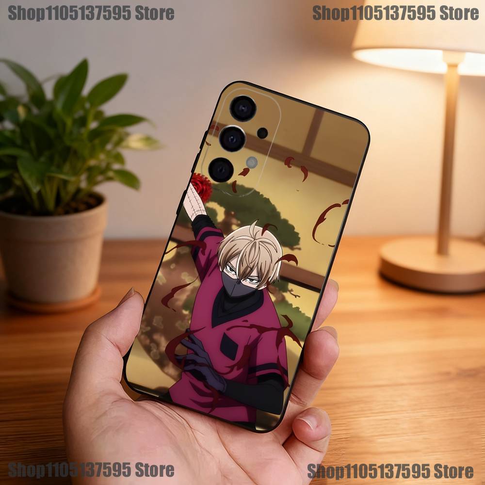 Чехол для телефона Anime T-Tougen AnkiS для Samsung S25, S24, S21, S22, S23, S30, Ultra, S20, Plus, Fe, Lite, 5G Черная крышка