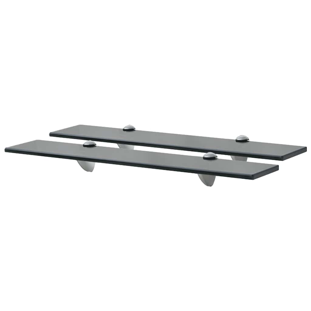 Floating Shelves 2 pcs Glass 60x10 cm 8 mm