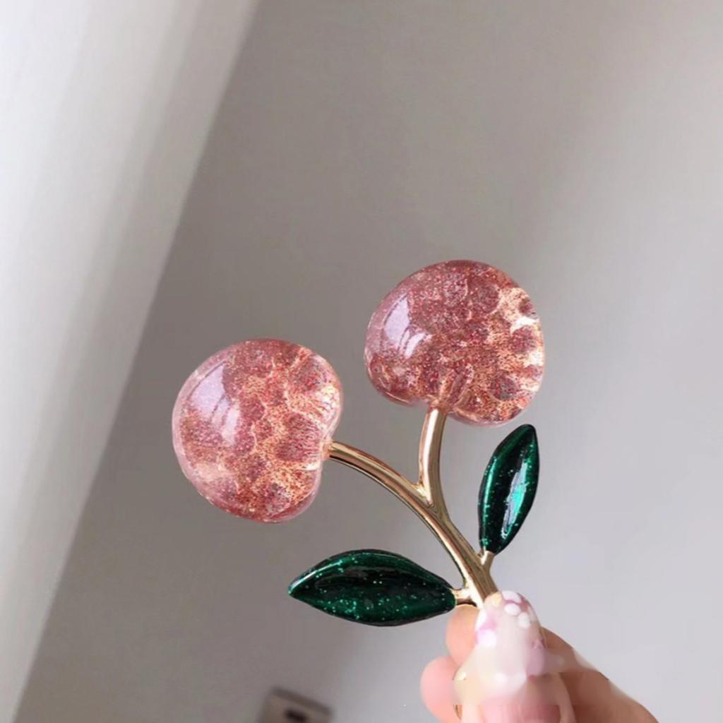 Шикарный брелок-подвеска в виде вишни, индивидуальный кулон, красочный кулон в виде вишни, аксессуар для телефонов и рюкзаков