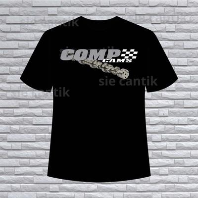 Футболка с логотипом Comp Cams American Смешная Размеры от S до 5XL