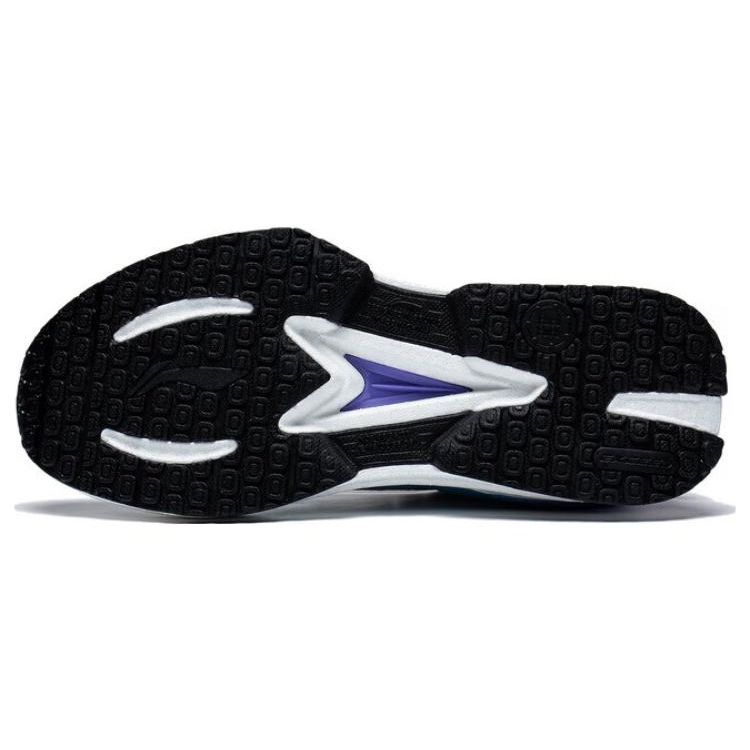 Li Ning Chao Yue 7 Shock Absorption Non-Slip Wear-Resistant Breathable Low-Top Casual Shoes Men Sneakers White Purple AGLT091-5