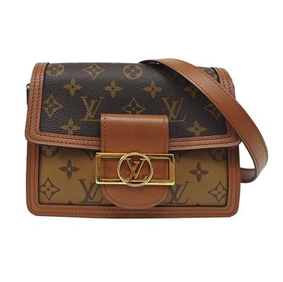 [Б/У] Mini Dauphine 'Коричневый холст Monogram Reverse' - Очень хорошее состояние #1YKTI7V