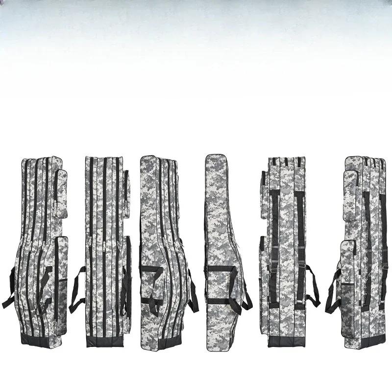 1шт трехслойная складная большая сумка для морской рыбалки 1.2м рюкзак сумка для удочек