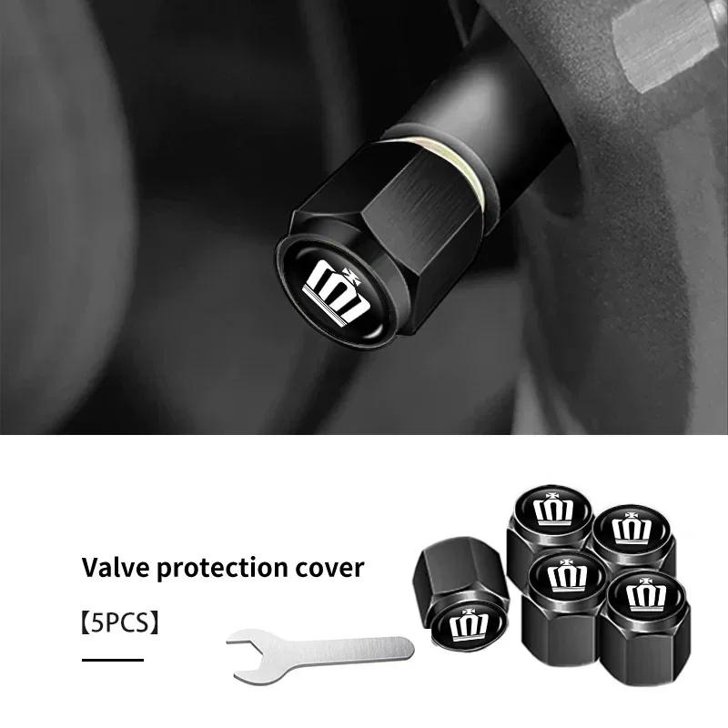 5pcs Car Wheel Tire Valve Protection Caps Auto Accessories For Toyota Crown Athlete 2003 2000 2001 2002 2004 2005 2006 2007