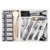 Silverware Silverware Tray for Kitchen Plastic Flatware Tableware Silverware Drawer Organizer Utensil Organizer with Li&Zhao Organizer, Drawer,