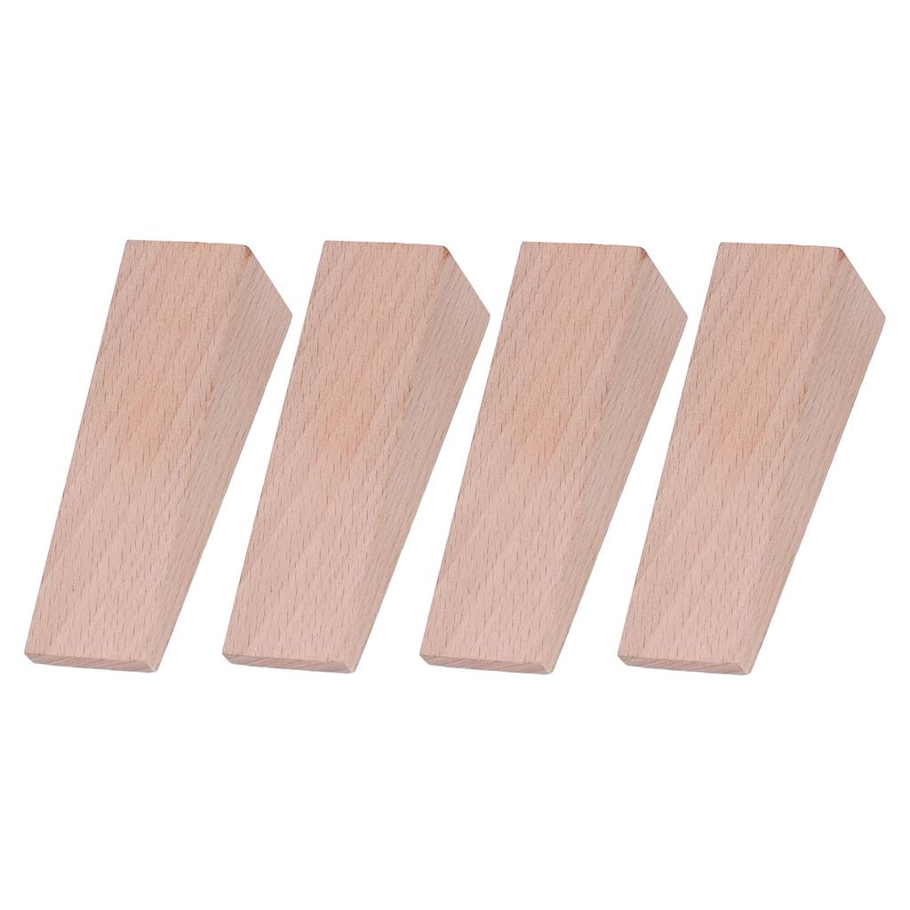 4 шт. деревянный дверной стопор треугольный противоскользящий подвижный дверной стопор установка без гвоздей цвет дерева