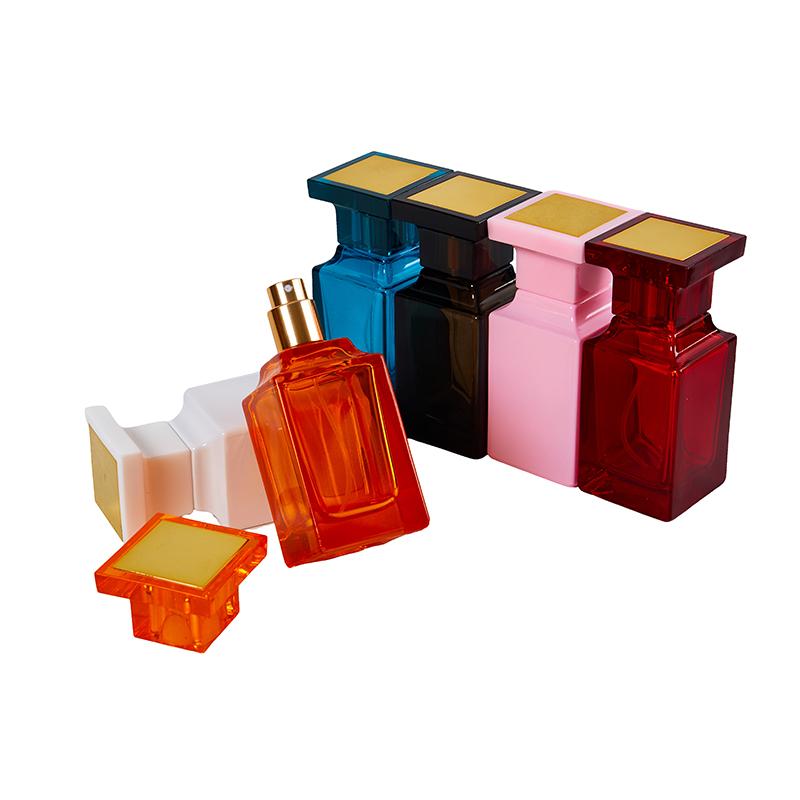 50 мл стеклянный многоразовый спиральный толстодонный квадратный стеклянный распылитель флакон для духов