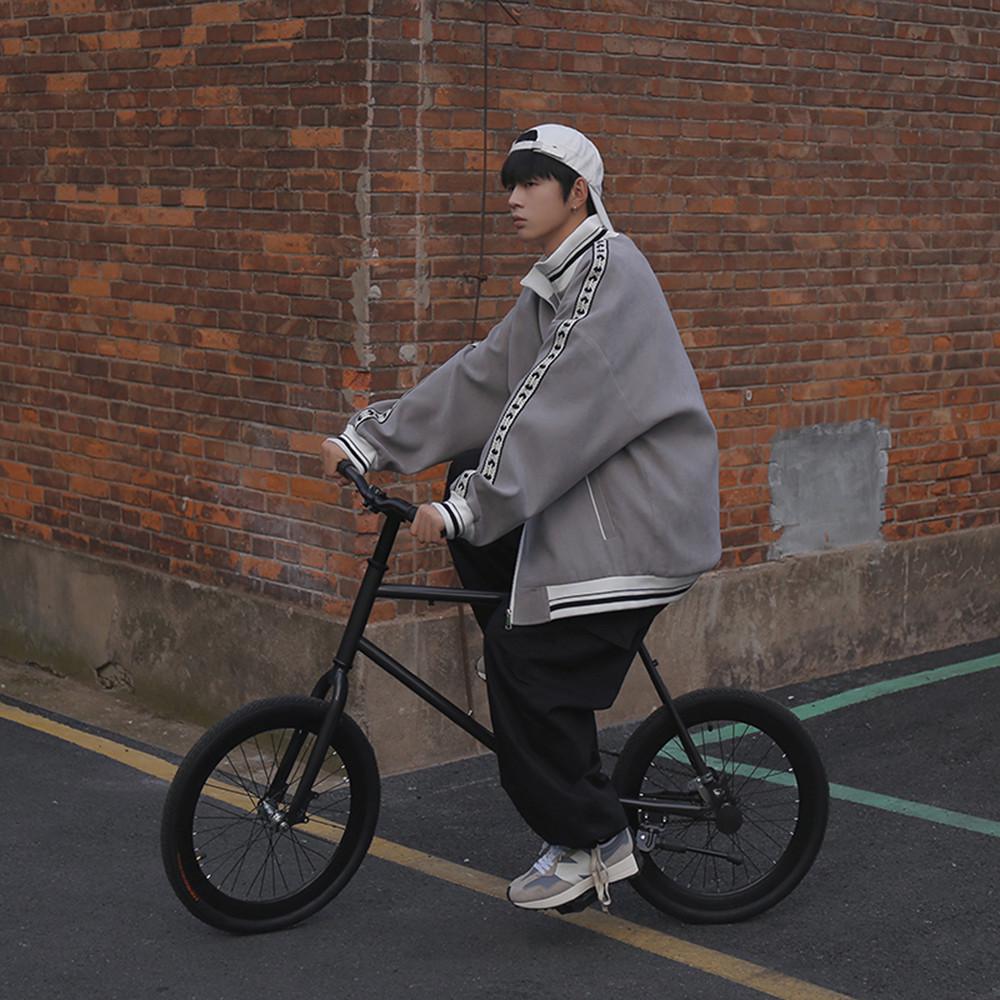 Japanese Cityboy Men's Trendy Baseball Windbreaker Jacket - Spring & Autumn Vintage Style